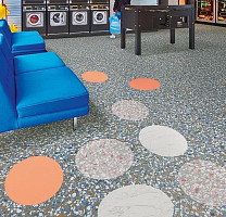 Forbo Allura Material 63550DR7 white marble circle фото 3 | FLOORDEALER